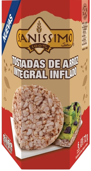 Tostadas de Arroz Integral 72g x6
