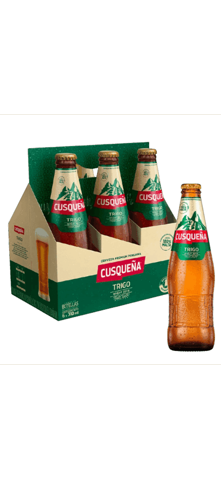 Cerveza Cusqueña Trigo Botella 330ml x6